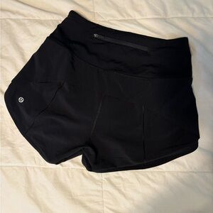 lululemon Speed Ups Black Shorts
